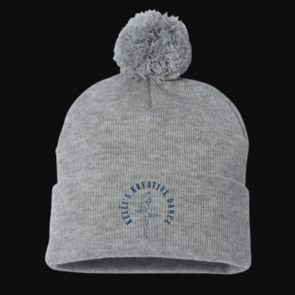 KKD Grey Pom Beanie